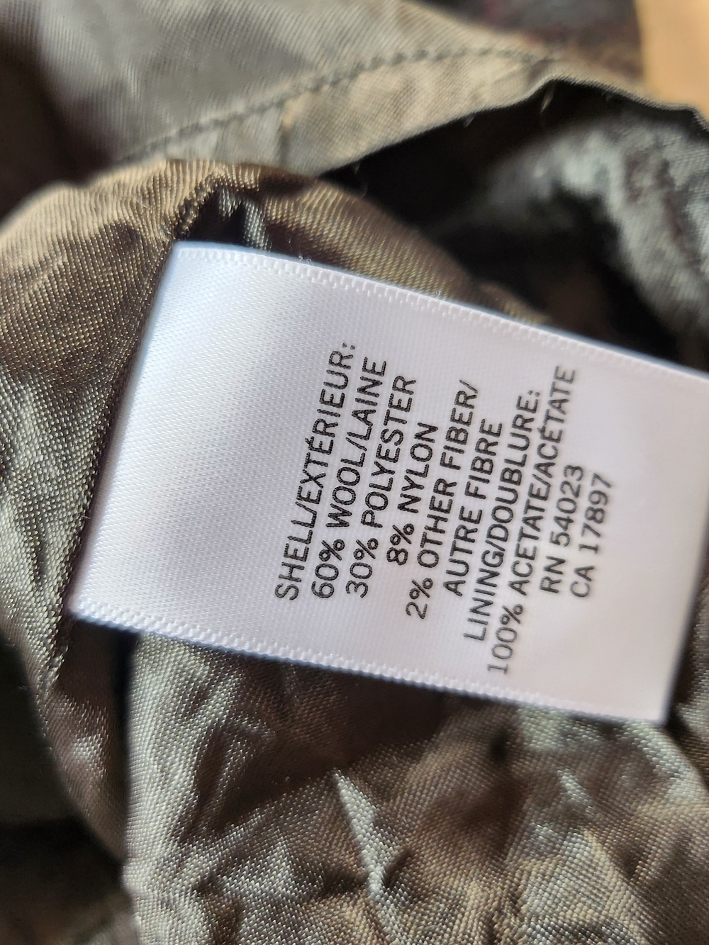 Banana Republic Wool-Blend Kick Pleat Olive Plaid Pencil Skirt - Picture 6 of 10